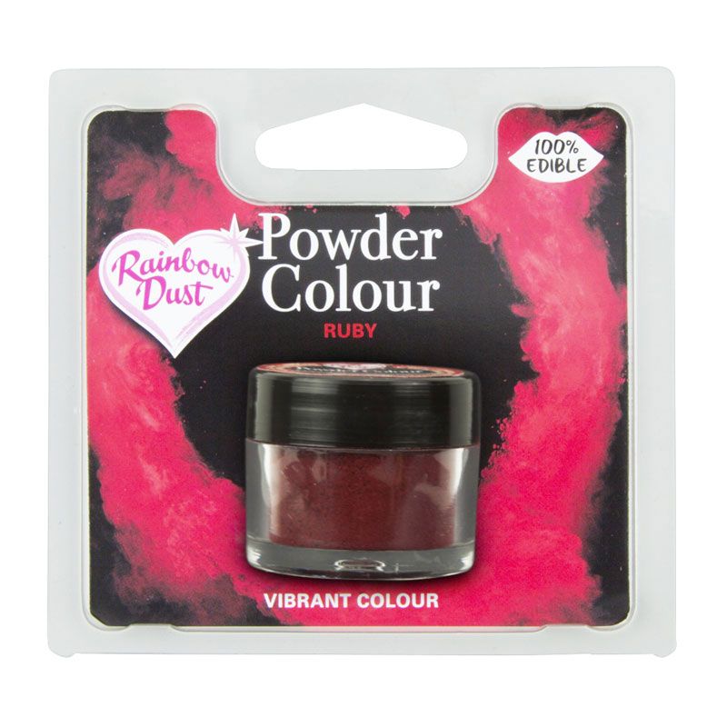 Rainbow Dust Pulverfarge - Ruby, 2g
