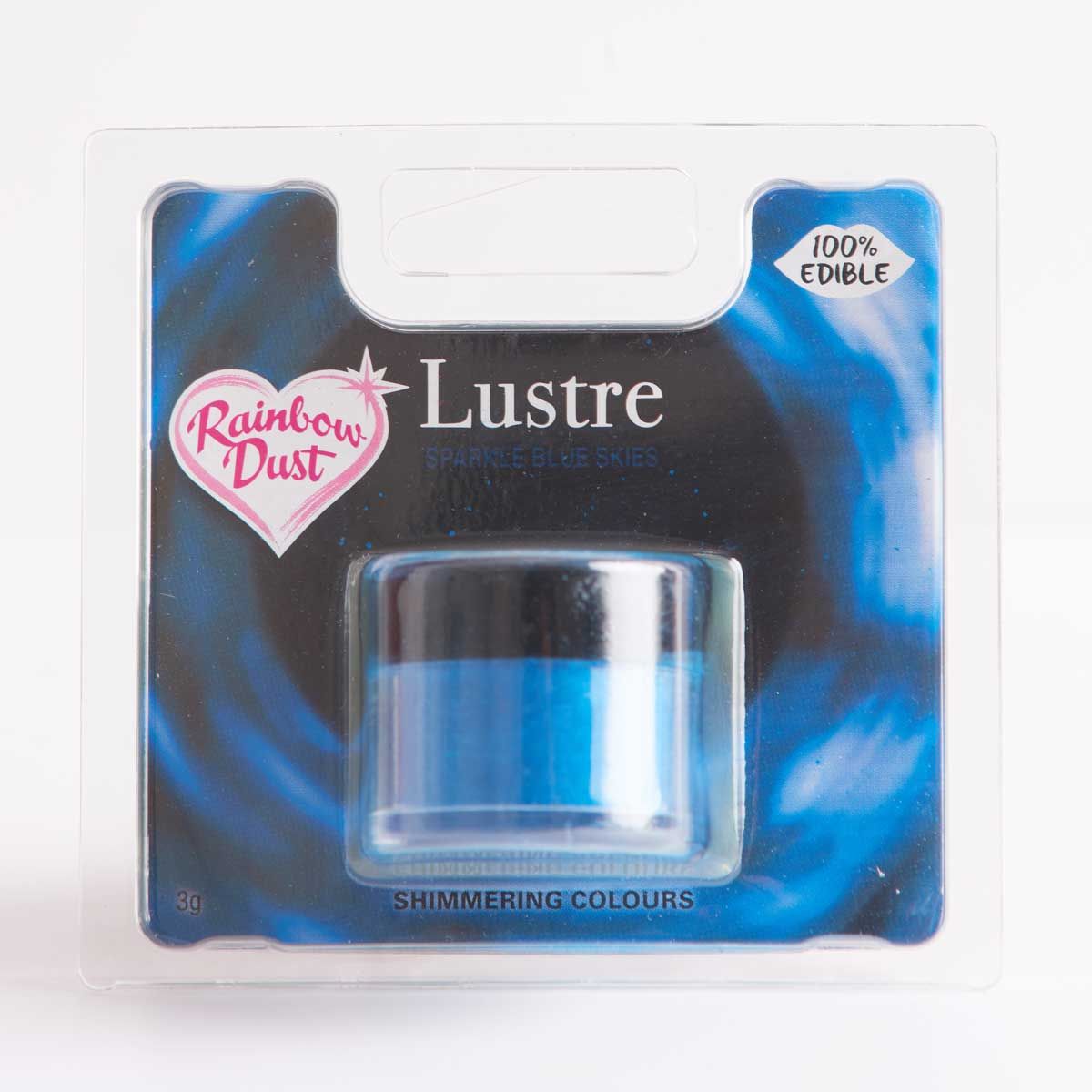 RD spiselig lustre i blå