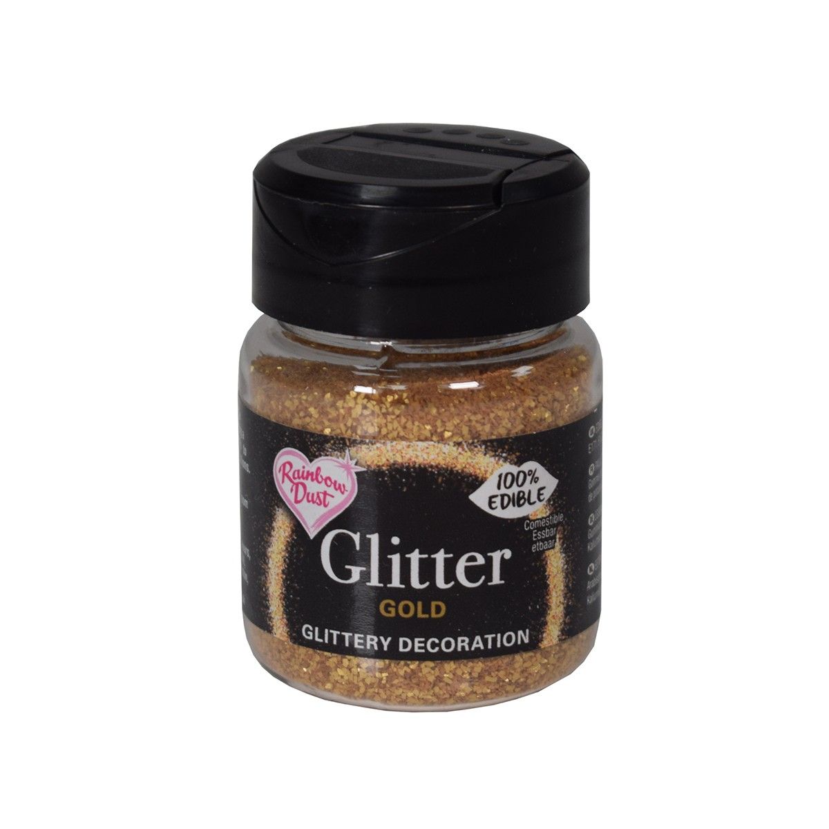 RD Spiselig Glitter – Gull, 40g 1