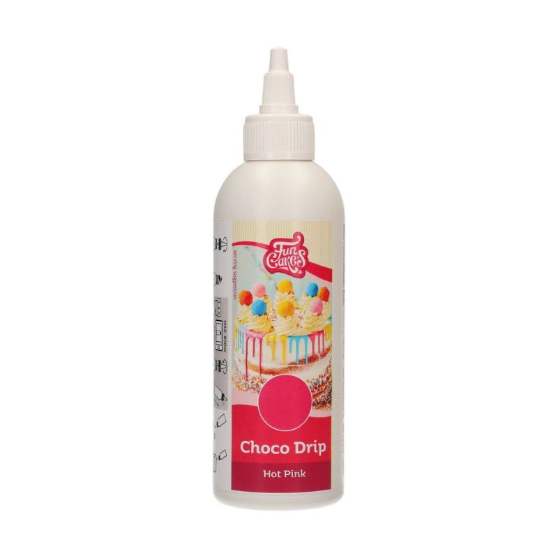 FunCakes Choco Drip -Mørk rosa- 180g