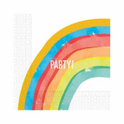 Servietter regnbue - Rainbow Party, pk/20