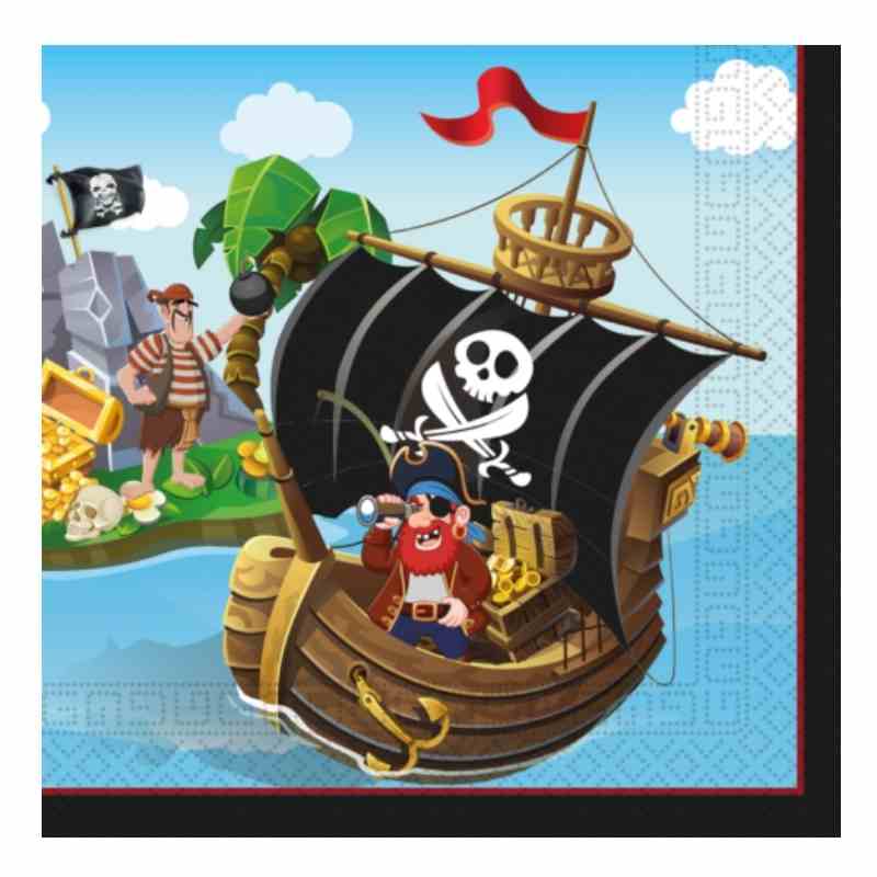 Servietter sjørøver - Island Pirates, pk/20