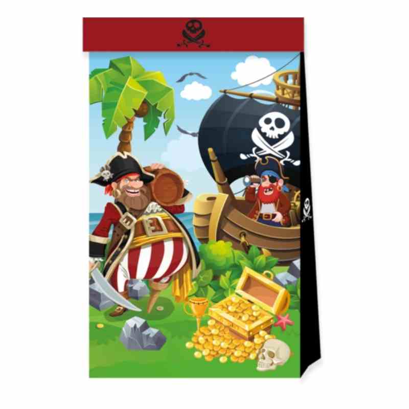 Godteposer i papir, Sjørøver - Island Pirates, pk/4