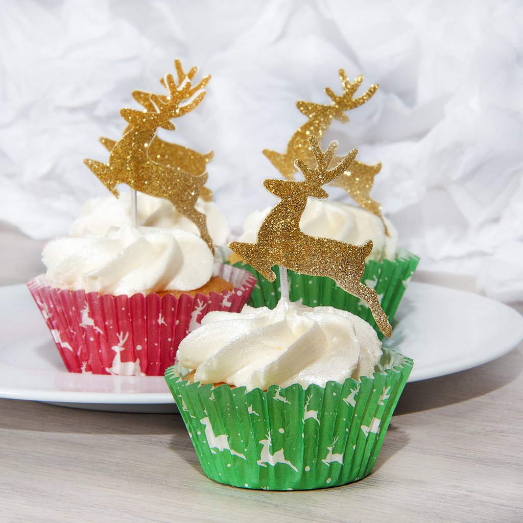 Cupcakedekorasjoner Reinsdyr pk/12