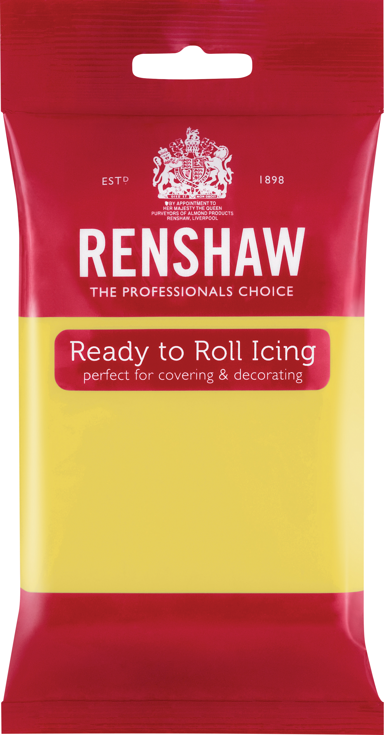 Pastellgul fondant fra Renshaw, 250g