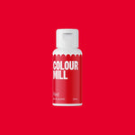 Colour Mill - Oljebasert Farge -Red- 20ml <span style="font-size: 16px;font-weight: 400">Colour Mill oljebaserte farge red i rød er spesielt laget til fettrike mediumer som smørkrem, swiss meringue, sjokolade, kakerøre, ganache og sukkerpasta. Fargene passer også til flower paste, gumpaste, modelleringspaste, royal icing, marsipan, frosting, isomalt, dekoreringsgele, cake lace og mer.  
 <span sty