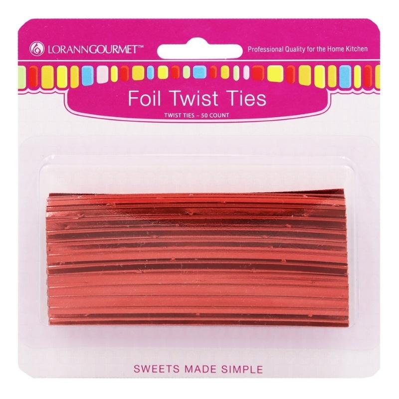 Røde twist ties -LorAnn