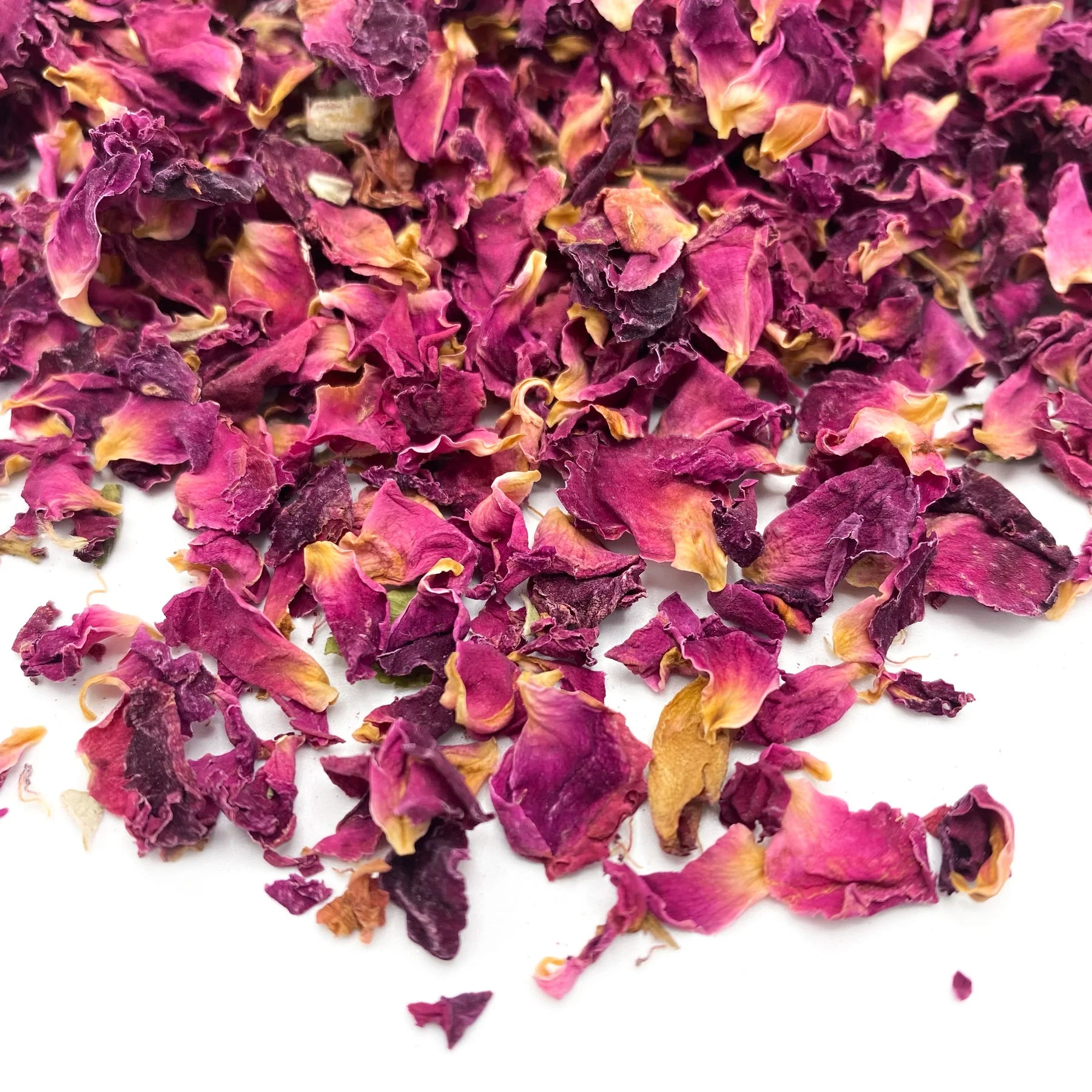 Spiselige blomster, roseblad