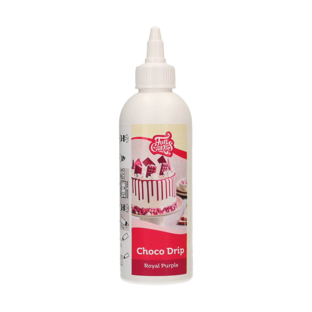 Royal lilla chocho drip fra FunCakes