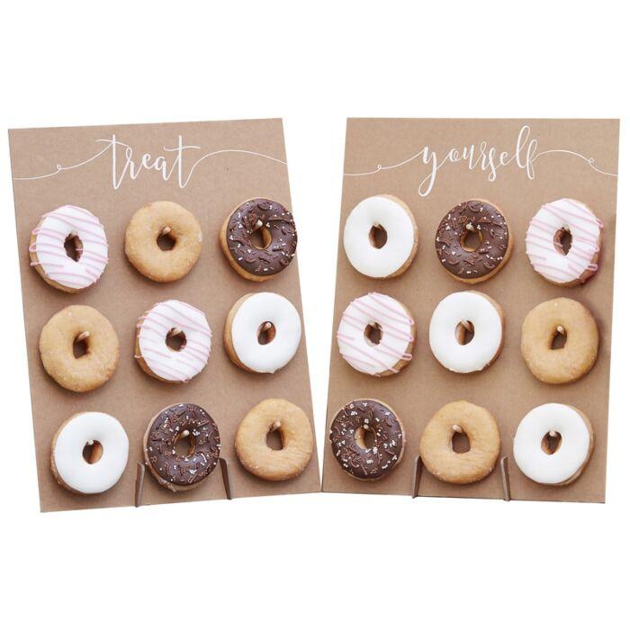 Rustikk donutvegg