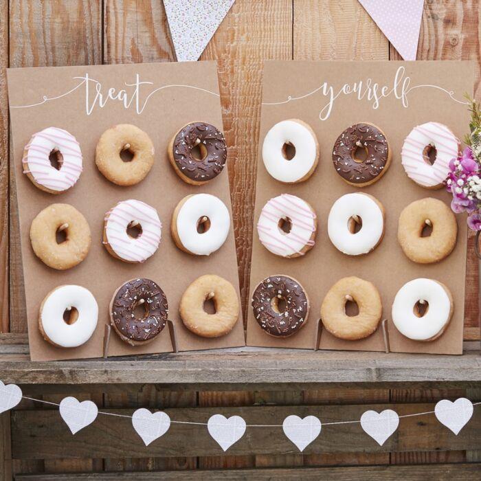Rustikk donutvegg