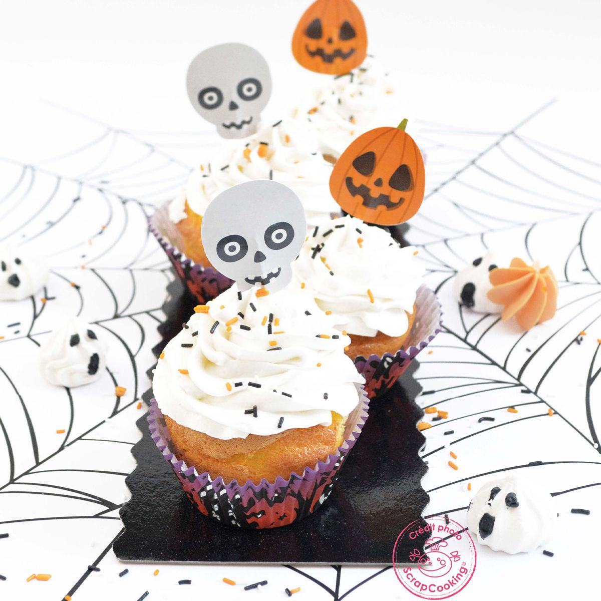 ScrapCooking - Halloween Muffinsformer og topper pk/24