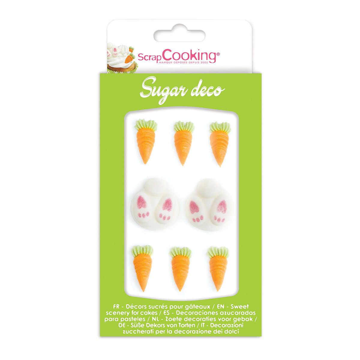 ScrapCooking spiselig kakepynt -Kanin og Gulrot- sett/8