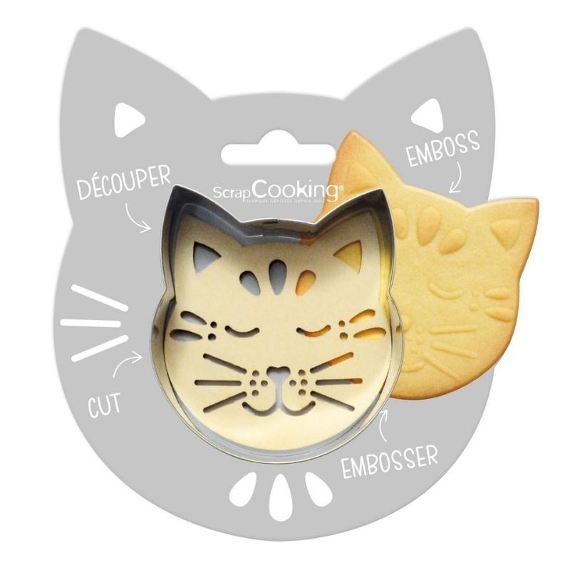 Scrapcooking utstikker og embosser katt
