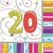 Servietter til 20-årsdag