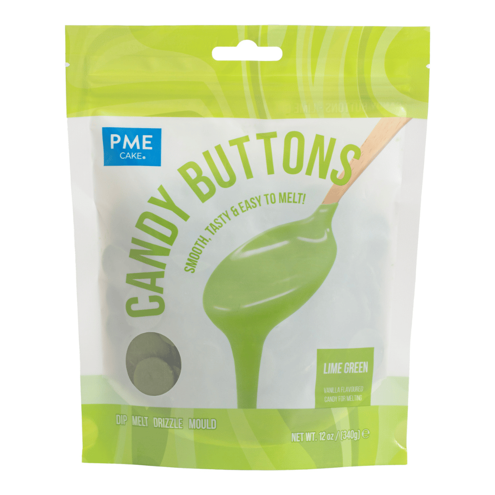 PME Candy Buttons Limegrønn, 340g