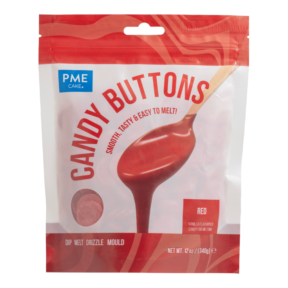 PME Candy Buttons Rød, 340g