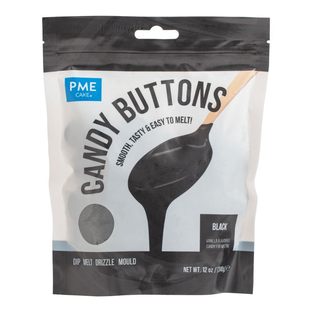 PME Candy Buttons Svart, 340g