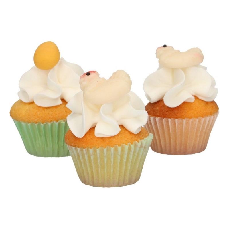 Spiselig kakepynt fra Funcakes med påskedekorasjoner