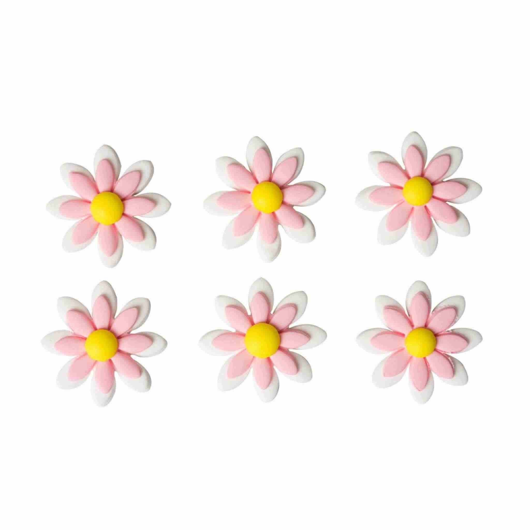 Spiselig Kakepynt -Tusenfryd Rosa- pk/6