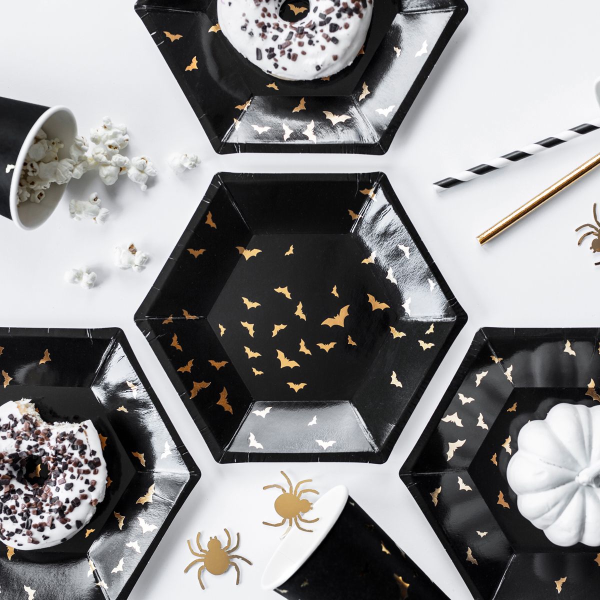 PartyDeco Papptallerken -Halloween- pk/6