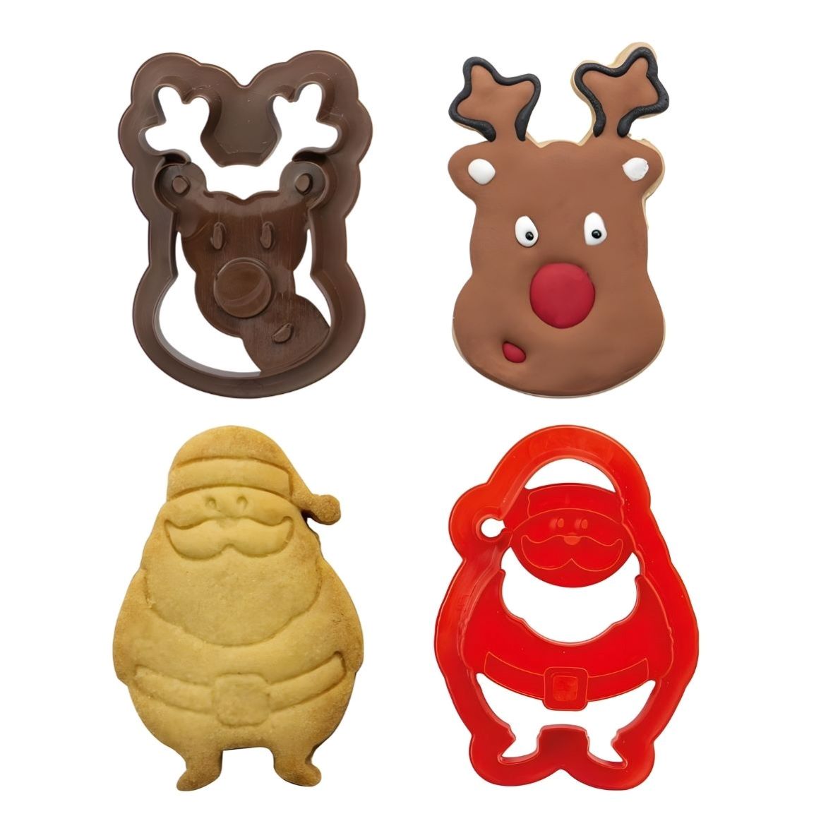 Pepperkakeformer -Nisse og Reinsdyr- sett/2