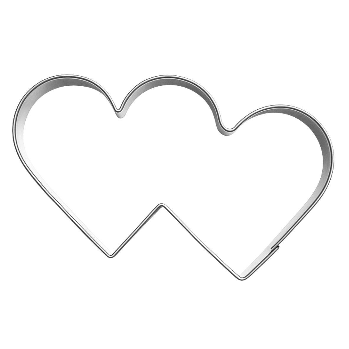 Pepperkakeform to hjerter - 8,5 cm