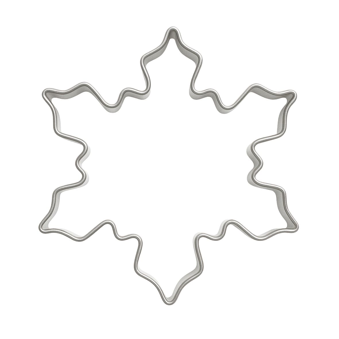 Pepperkakeform snøflak lite - 5 cm