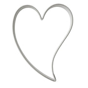 Pepperkakeform hjerte skjevt S - 6,5 cm