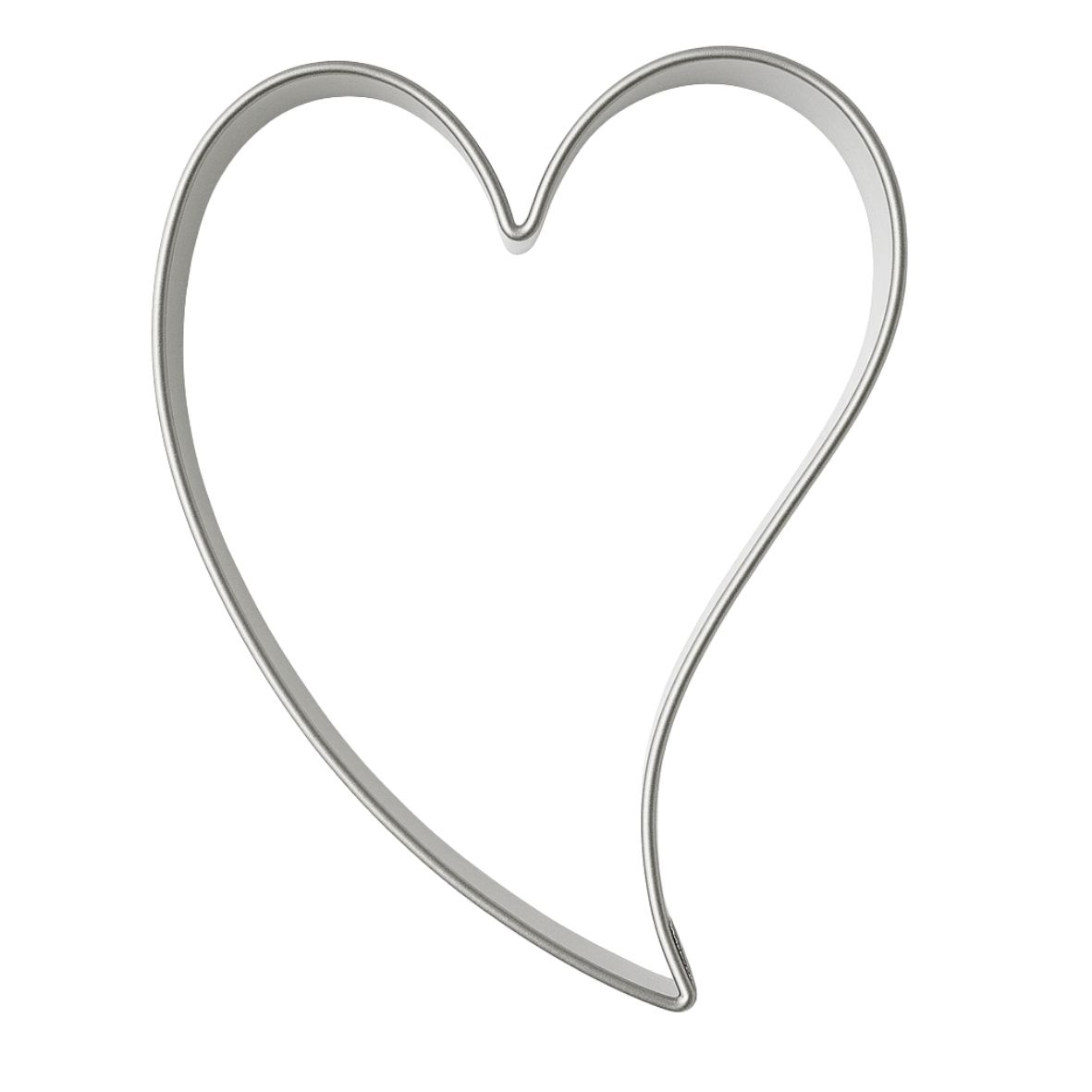 Pepperkakeform hjerte skjevt S - 6,5 cm
