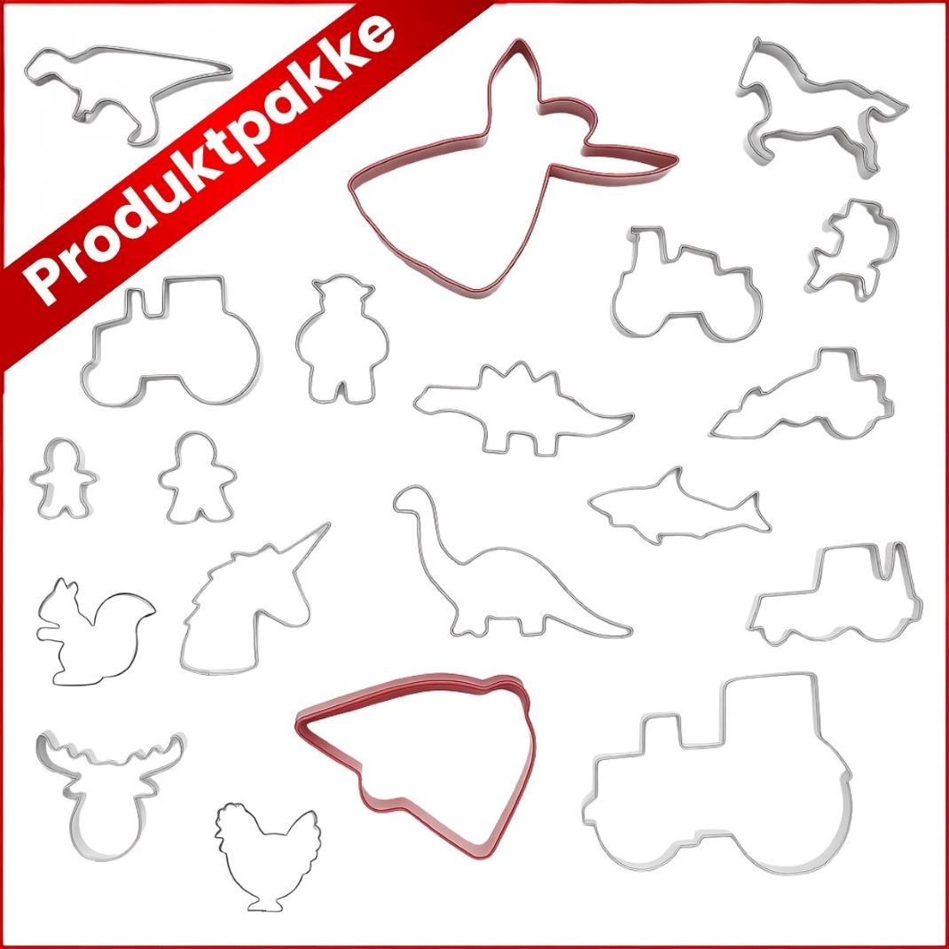 Pepperkakeformer -Bestselgerpakke- 20 stk