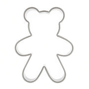 Pepperkakeform bamse liten - 5 cm