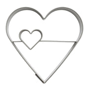 Pepperkakeform hjerte dobbelt eks. - 4,5 cm