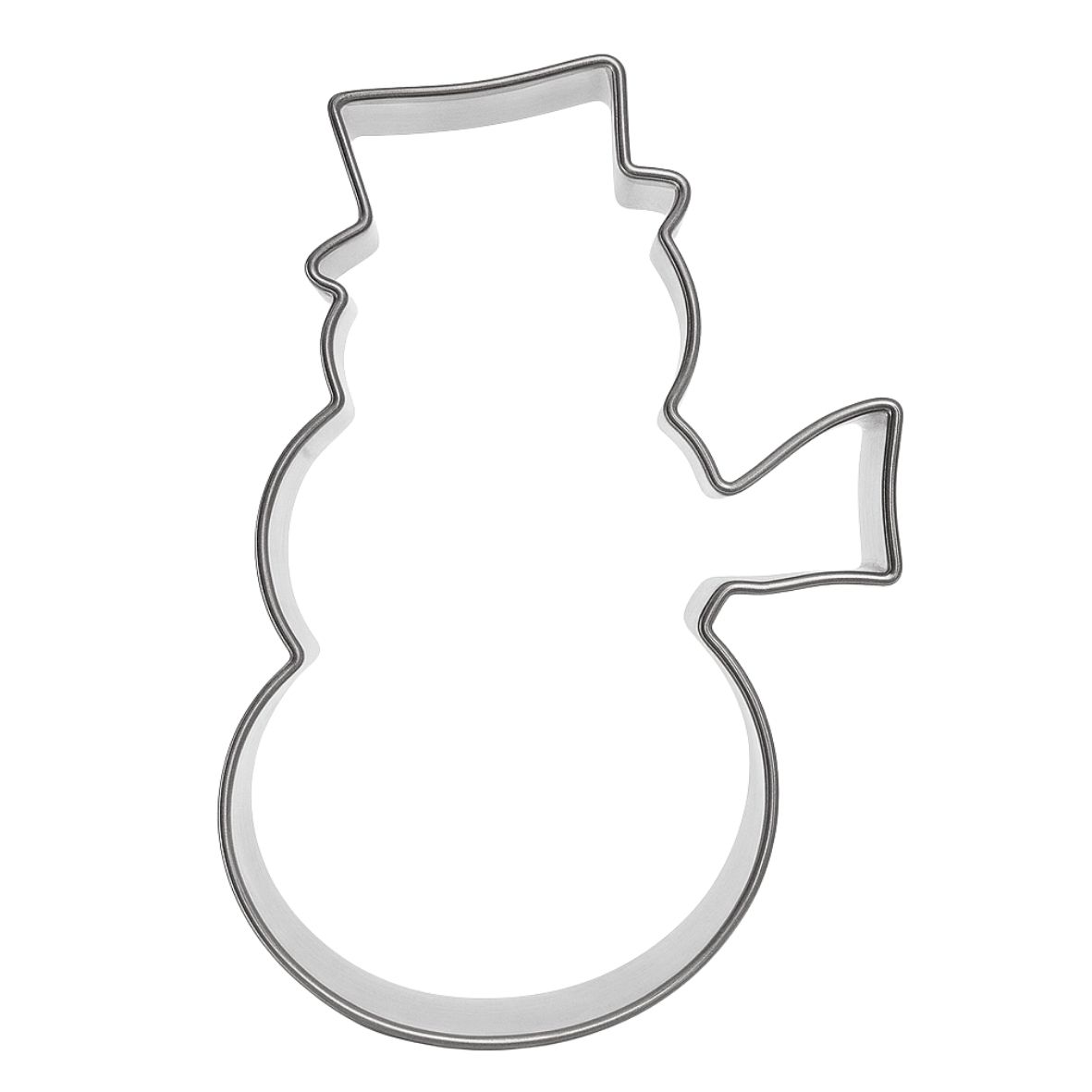 Pepperkakeform snømann stor - 10,5 cm
