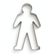 Pepperkakeform mann stor - 8,5 cm