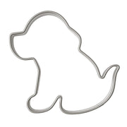 Pepperkakeform hund sittende - 7 cm