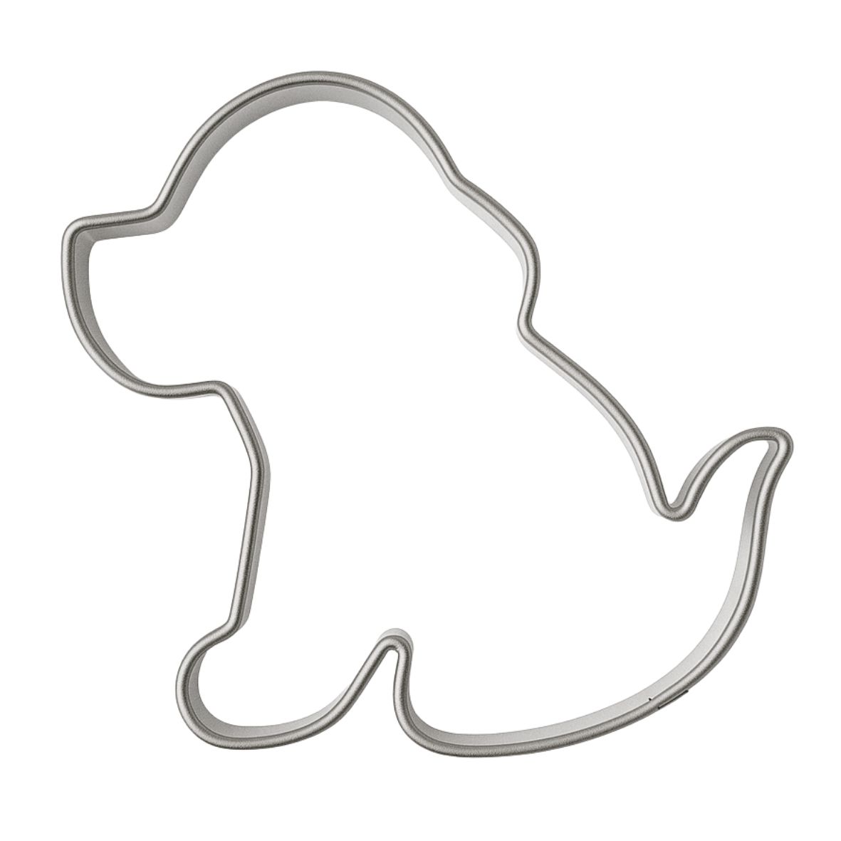 Pepperkakeform hund sittende - 7 cm