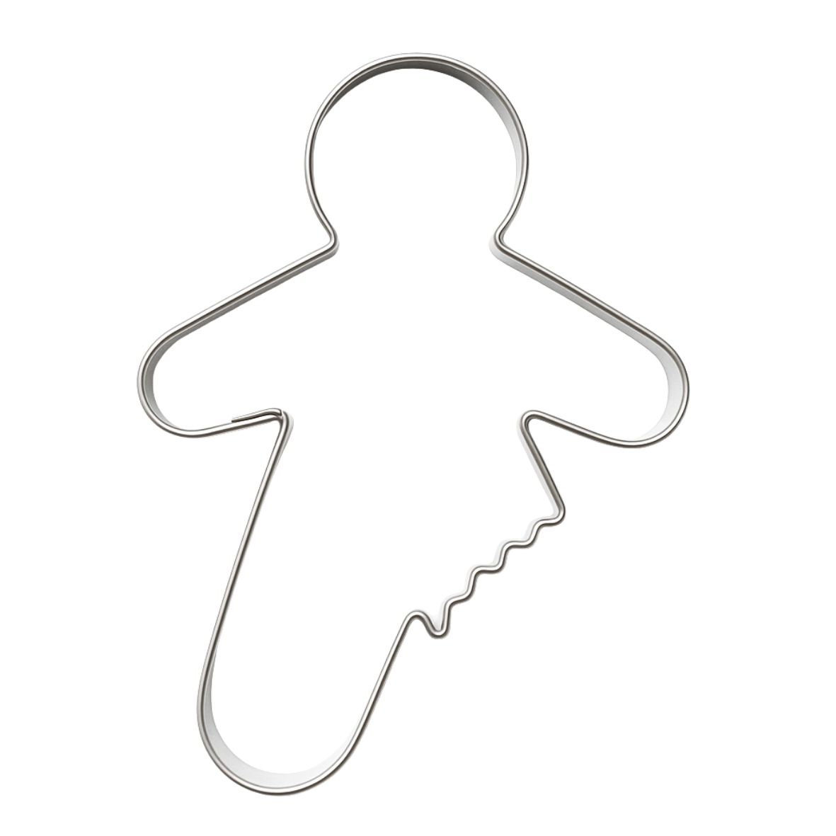 Pepperkakeform mann med avbitt bein - 9,5 cm