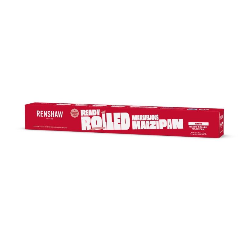 Renshaw ferdig marsipanlokk, Naturell -33cm- 400g