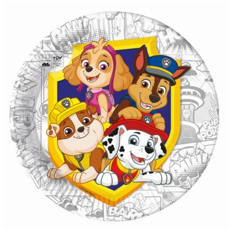 Papptallerken paw patrol bursdag