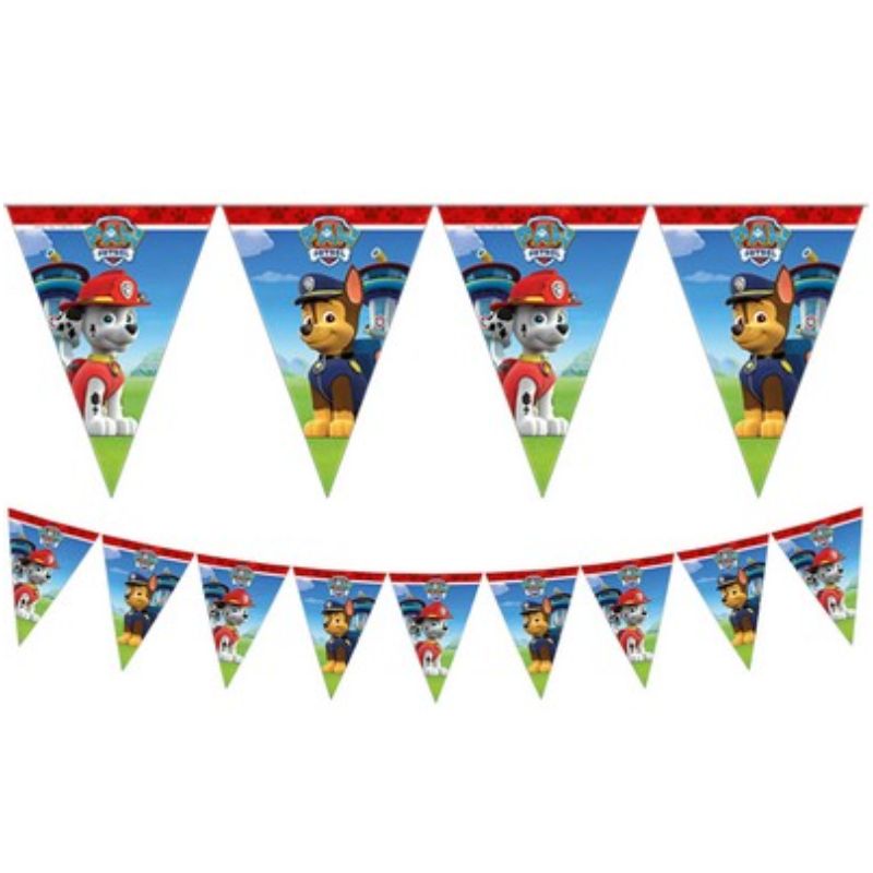 Paw patrol vimpelrekke - dekorasjon til paw patrol bursdag