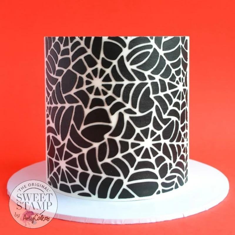Halloweenkake spindelvev