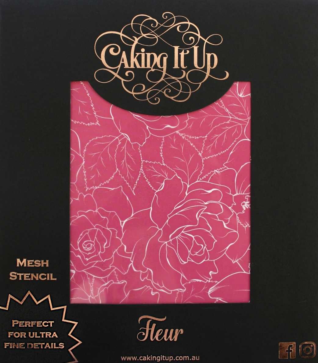 Caking It Up Mesh Stensil Fleur