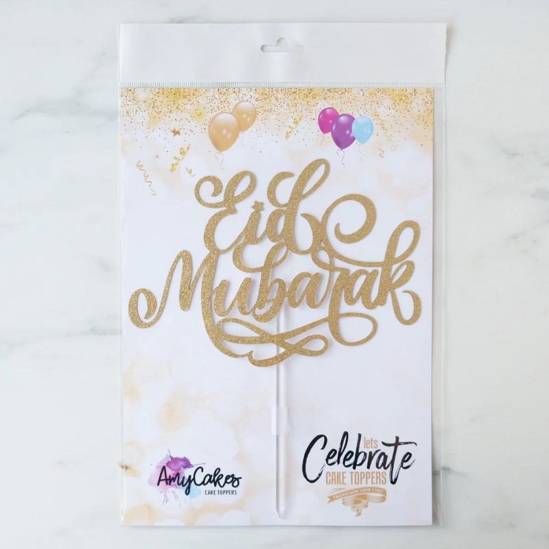 Kaketopp i gull -Eid Mubarak-
