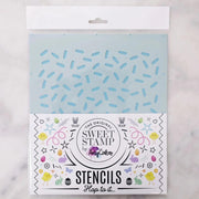 Stensil til kake, sprinkles mønster