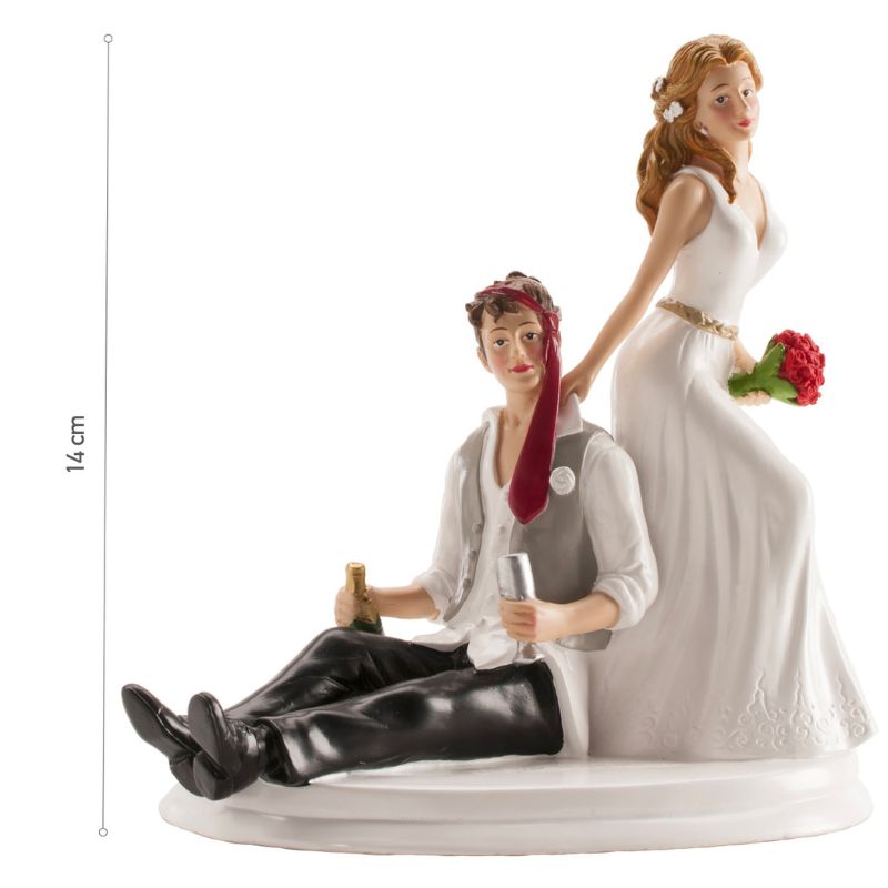 Kaketopp til bryllup -Morsom- 14cm