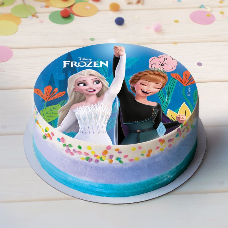 Kakebilde Elsa og Anna