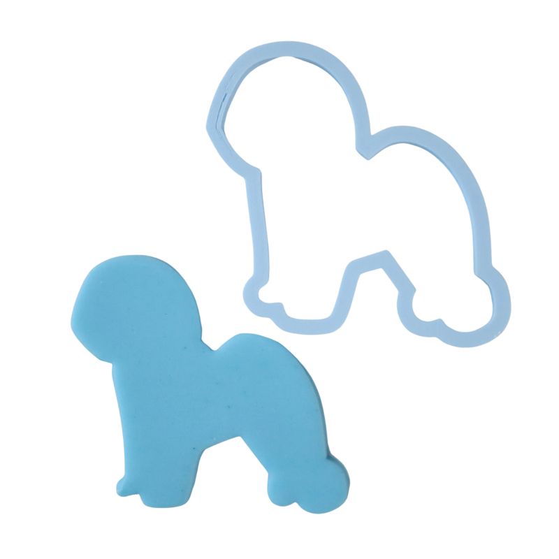 Pepperkakeform hund bichon