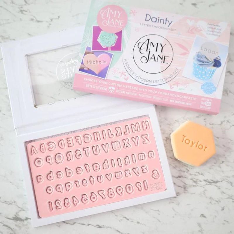 Sweet stamp bokstaver og tall Dainty set