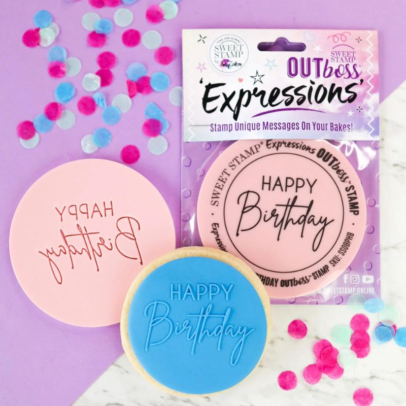 Sweet stamp stempel happy birthday